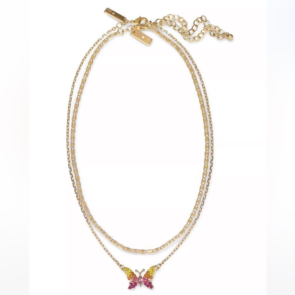 NWT INC INTERNATIONAL CONCEPTS 2-Pc. Set Collar & Crystal Butterfly Necklaces